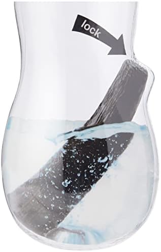 שחור + Blum eau בקבוק מים טוב עם פילטר פחם | סנן מים באמצעות פחם בינונקוטני יפני מסורתי, בקבוק חינם של דליפות